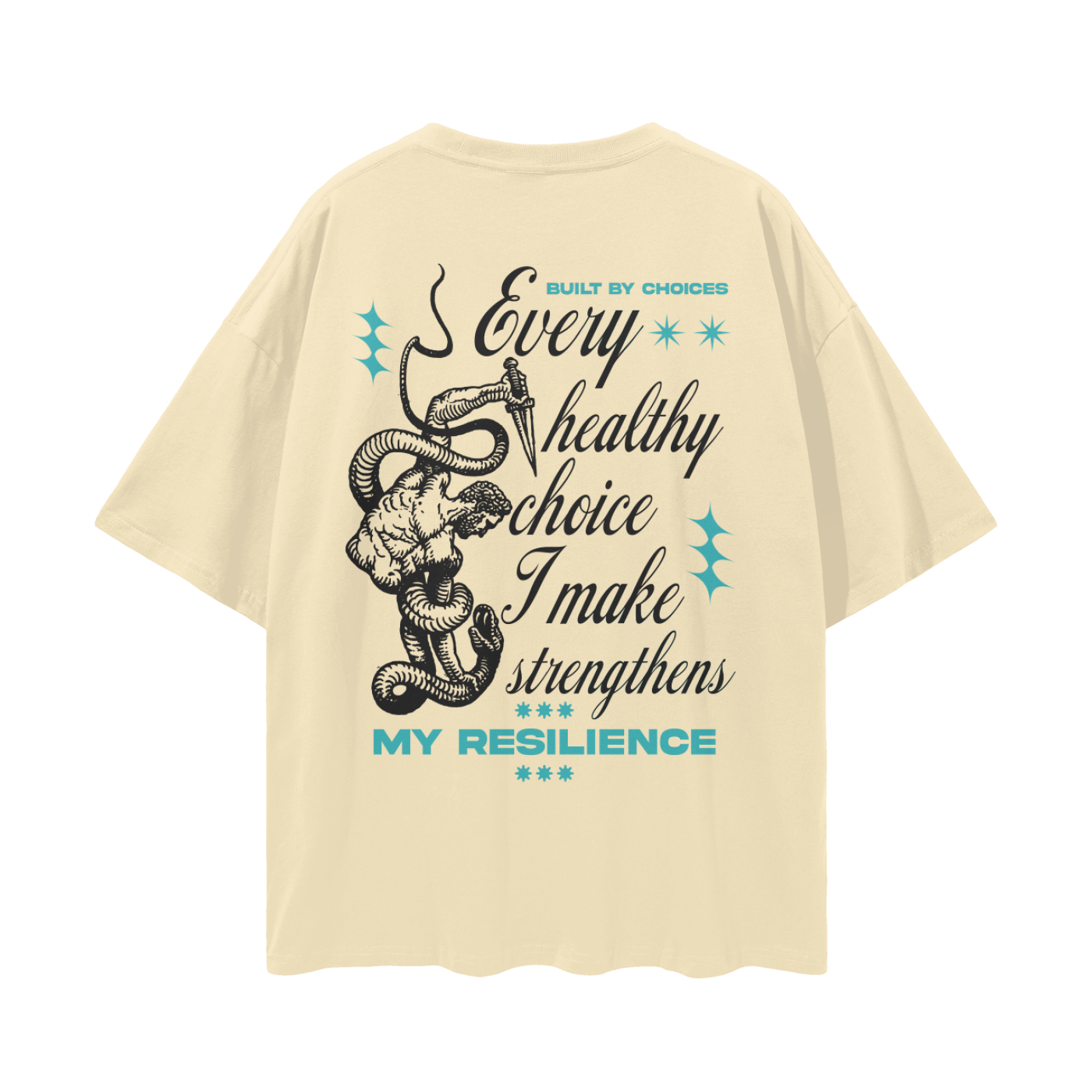 Built By Choices Streetwear Loose Drop Shoulder T-Shirt