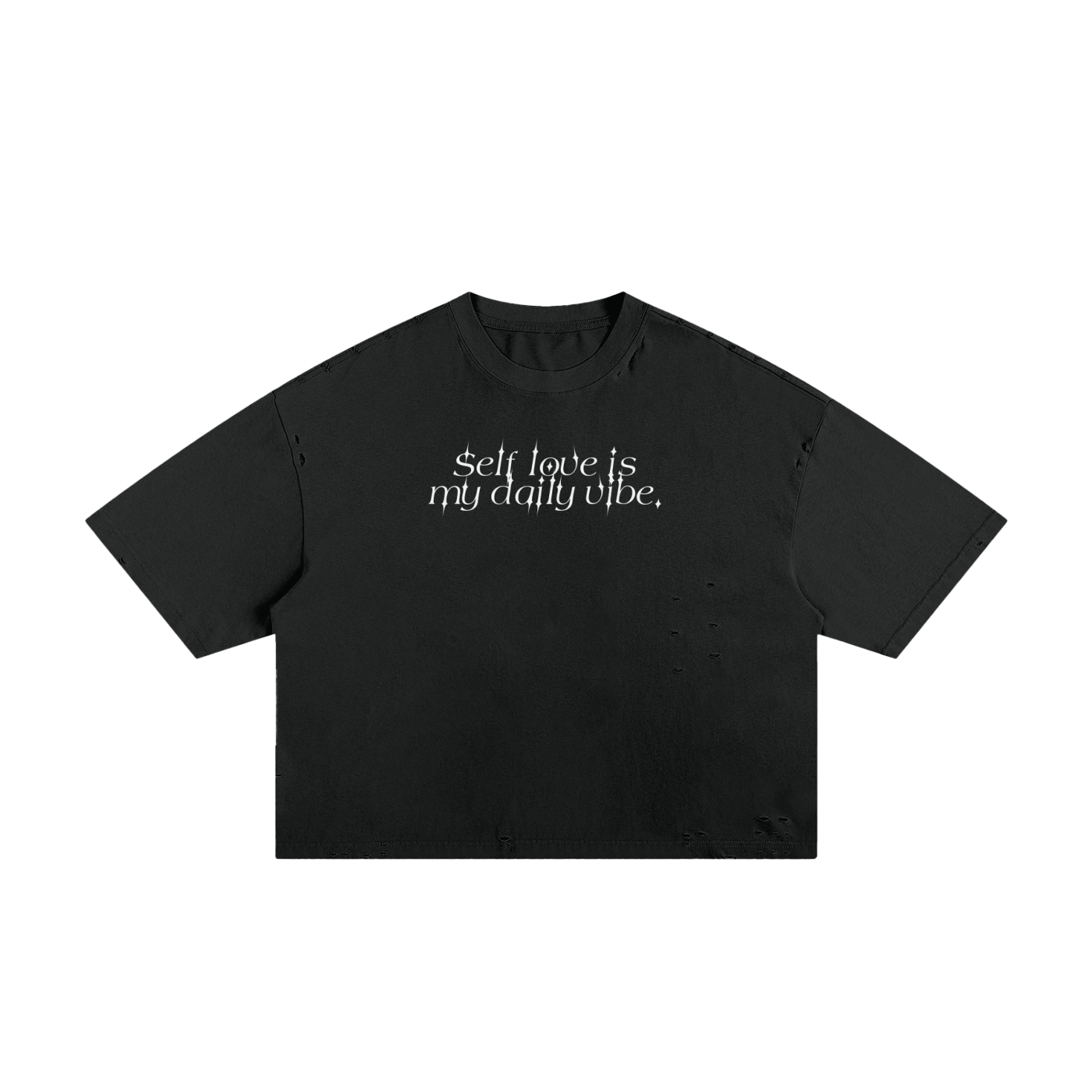Self-love is my daily vibe Unisex Cropped Boxy Tee