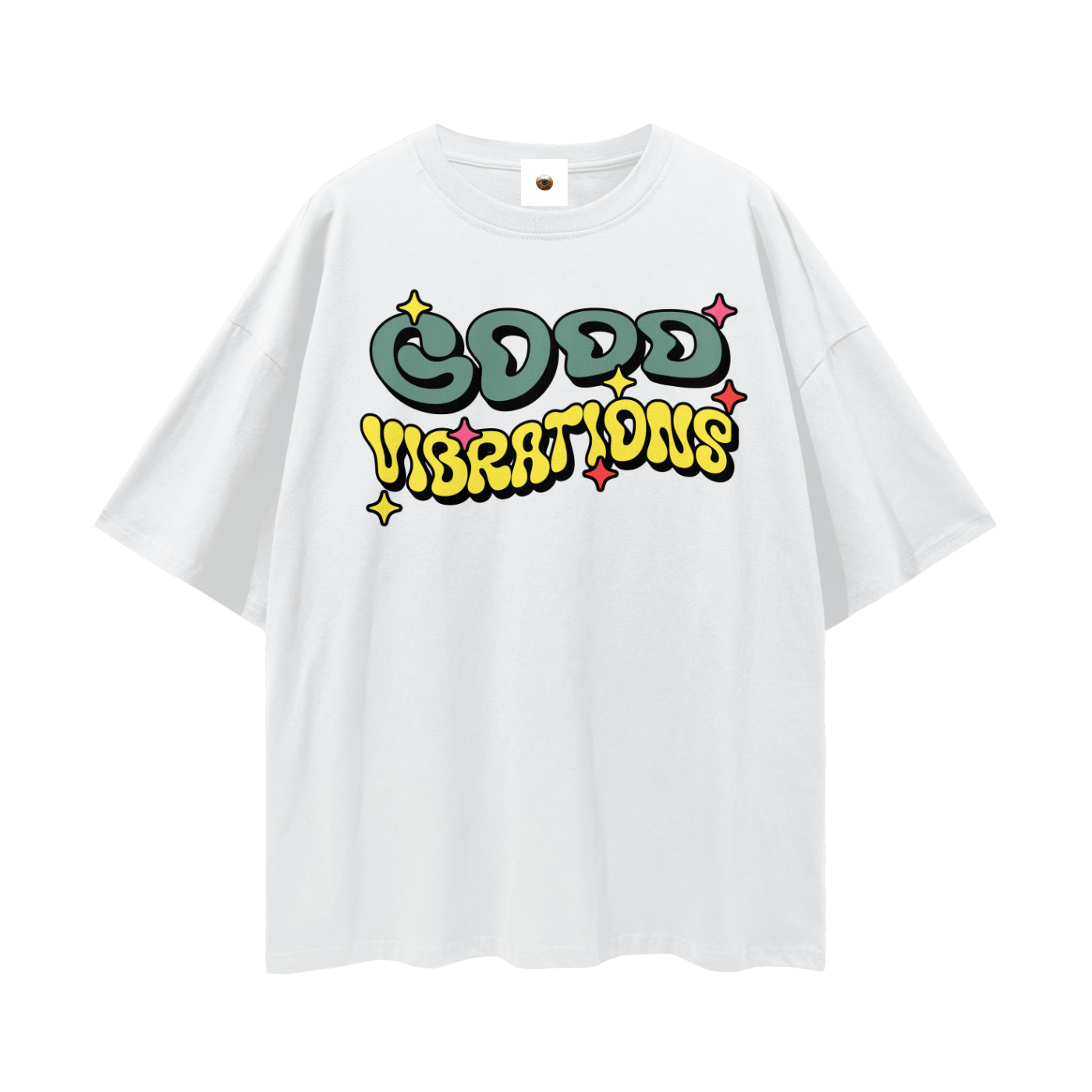 Good Vibrations Streetwear Loose Drop Shoulder T-Shirt