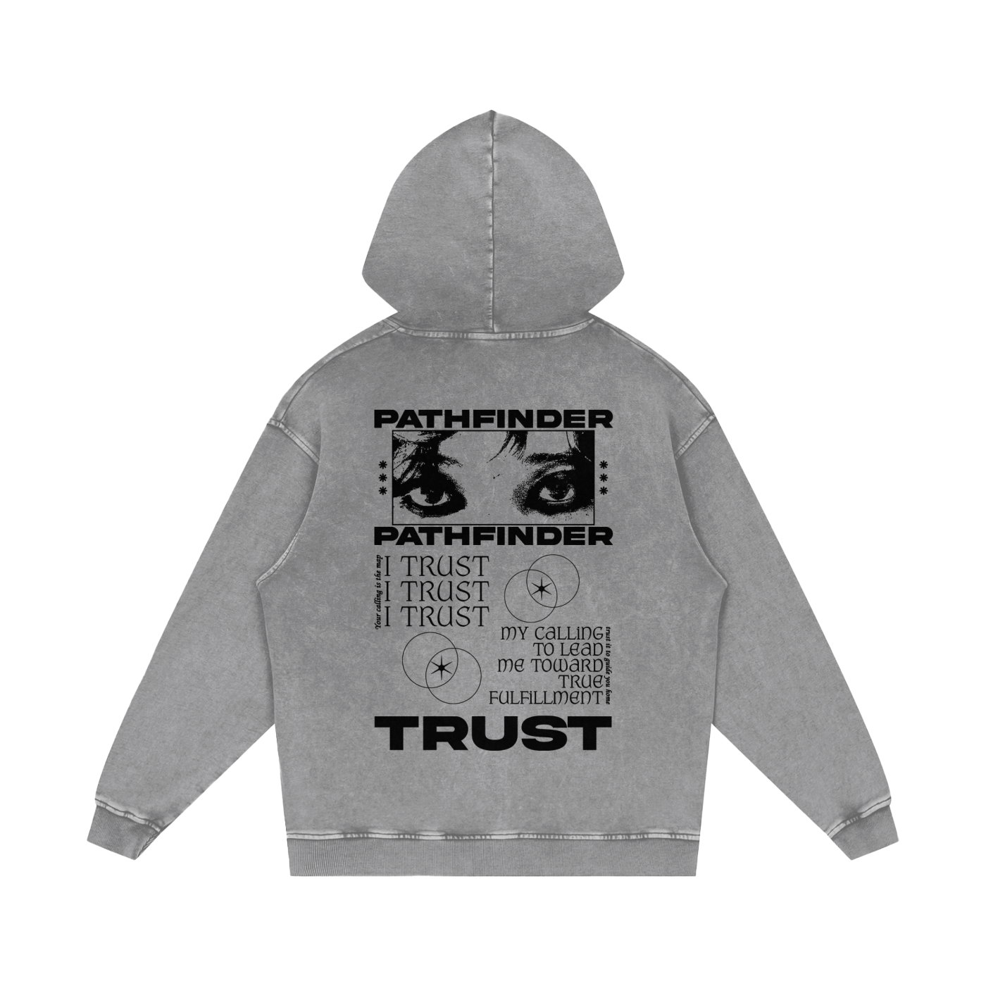 Pathfinder Snow Washed Loose Cotton Hoodie