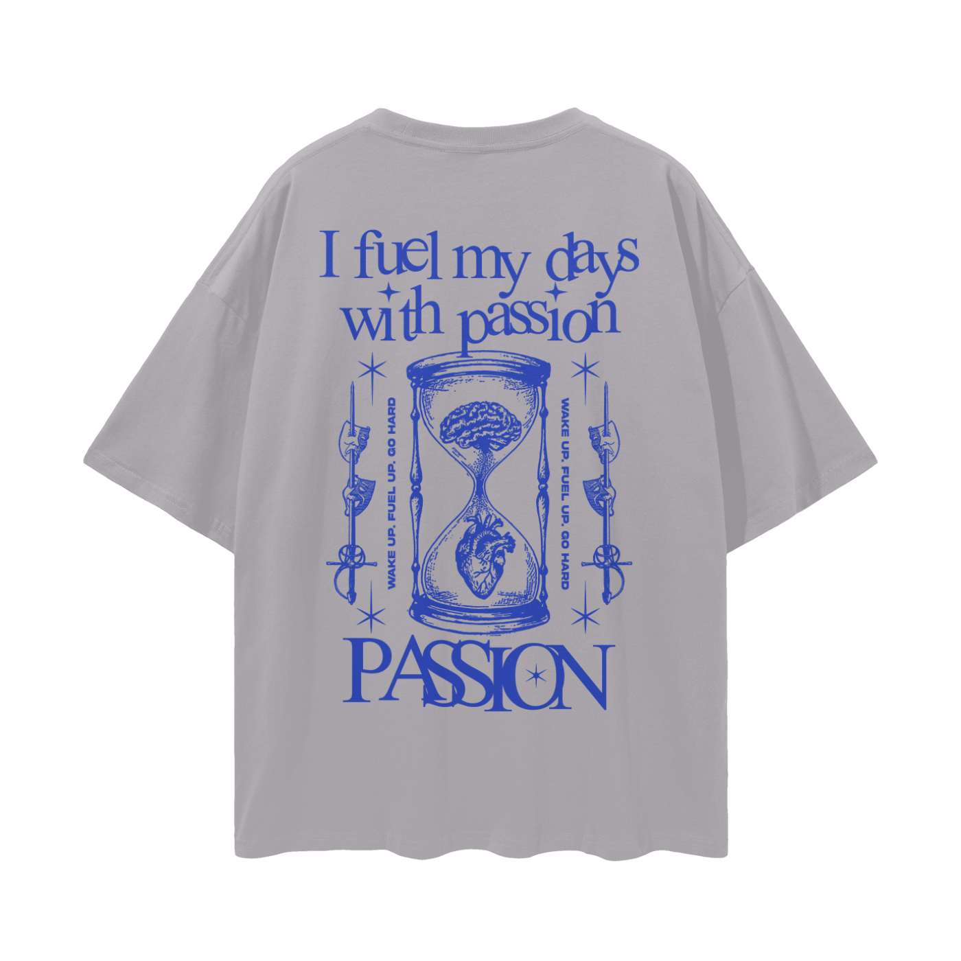 I Fuel My Days Streetwear Loose Drop Shoulder T-Shirt