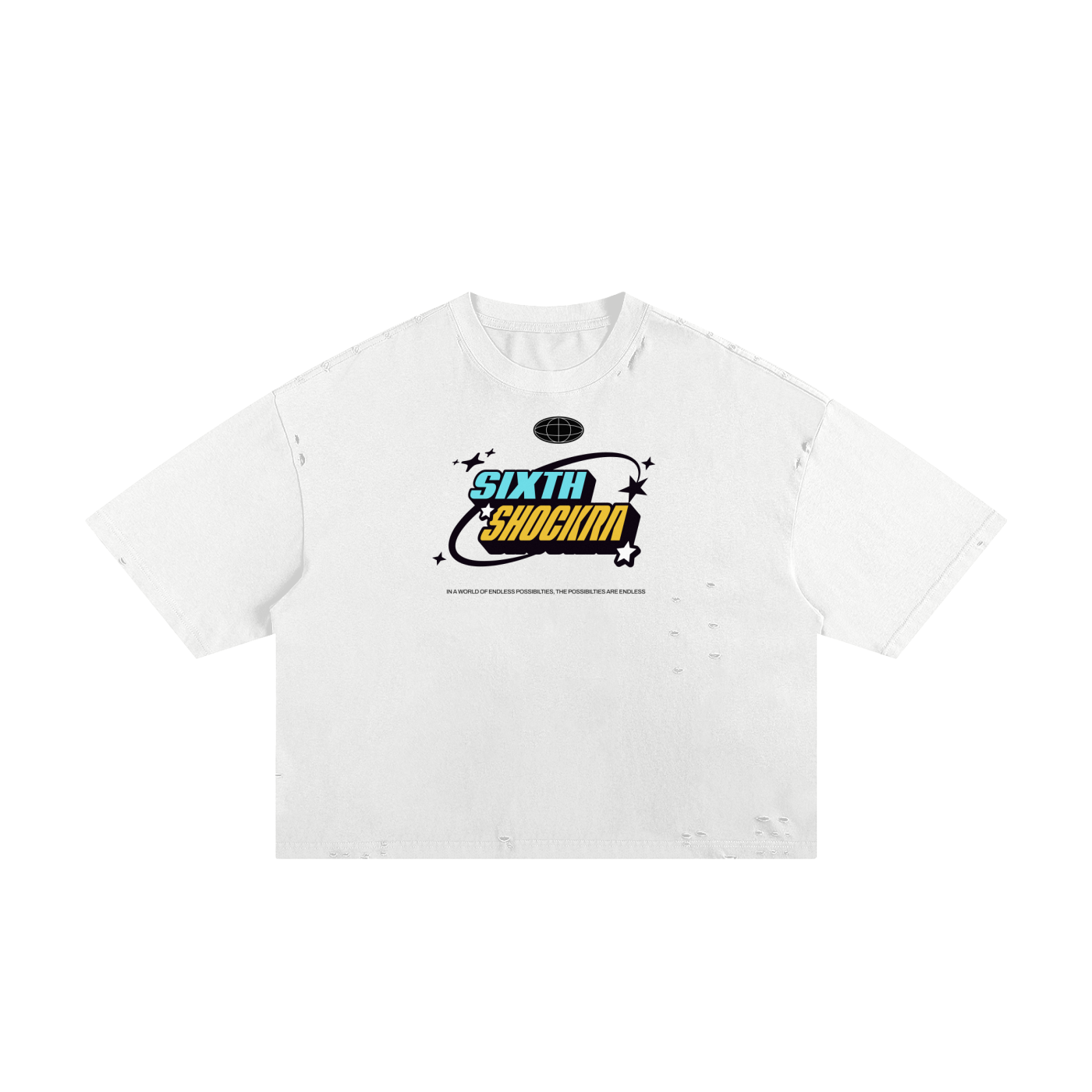 SS World Frayed Boxy Tee