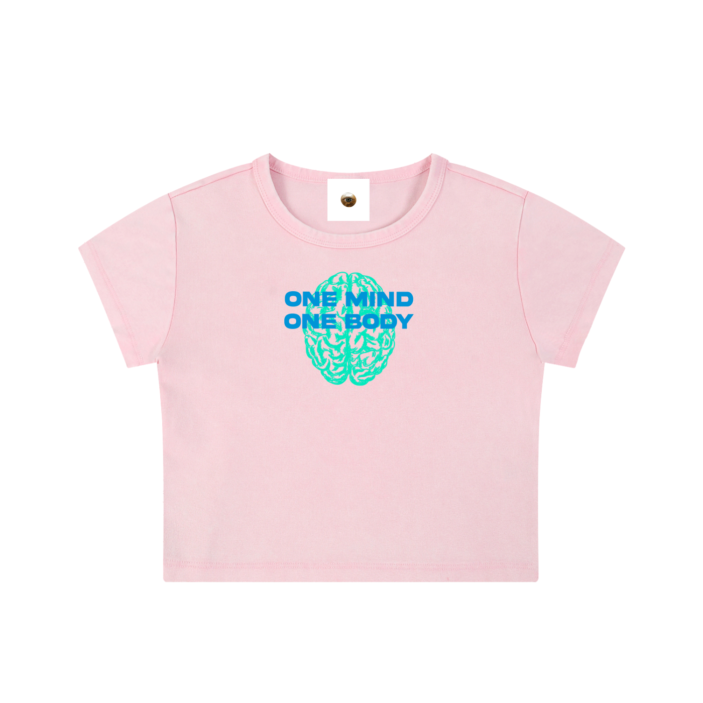 One Mind One Body Snow Washed Crop Top