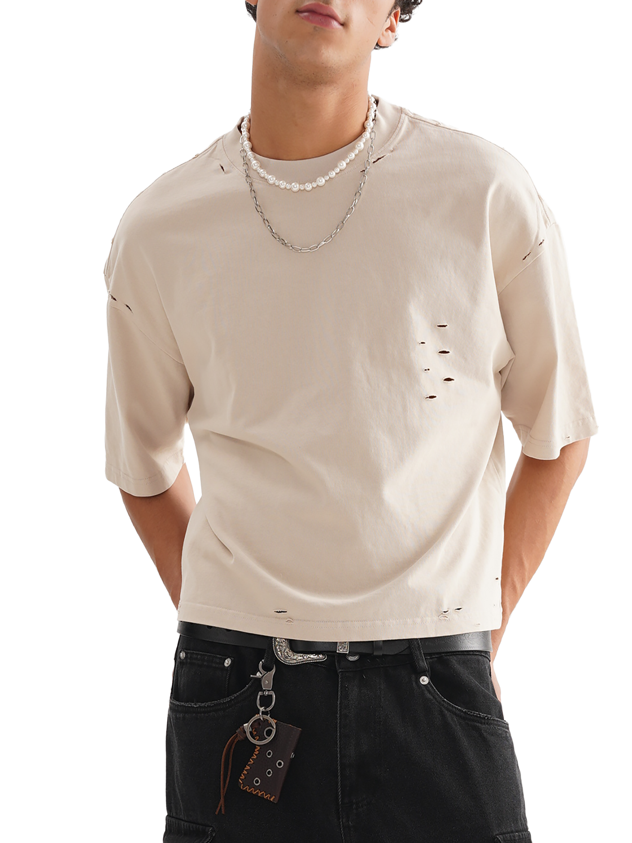 Abundance Classic Frayed Boxy Tee